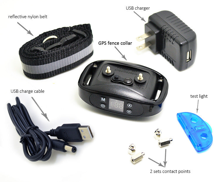 KFX-0854973 Wireless GPS Dog Training Collar with Rechargeable Waterproof Feature