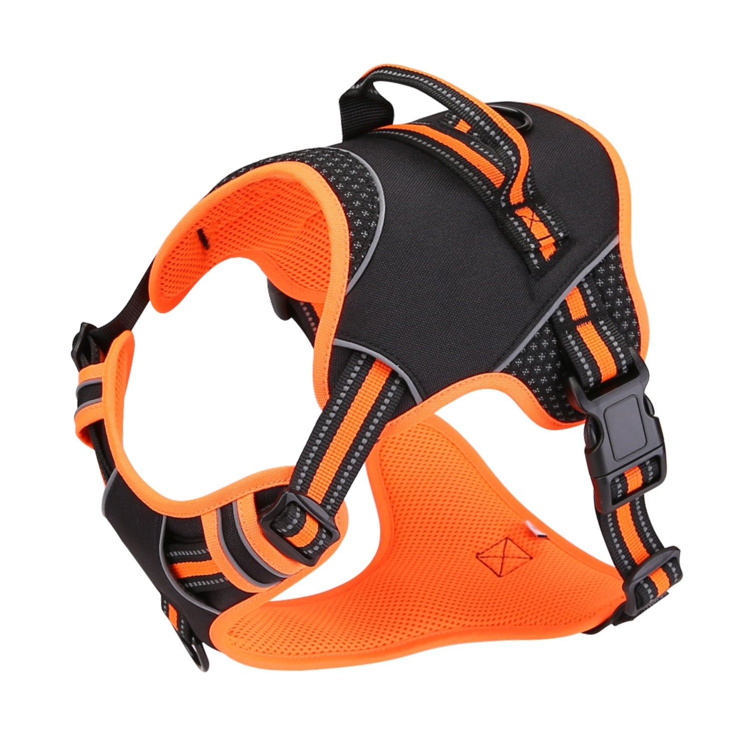 KFX-0856253 Adjustable Dog Harness with Traction Strap for Outdoor Training and Safety