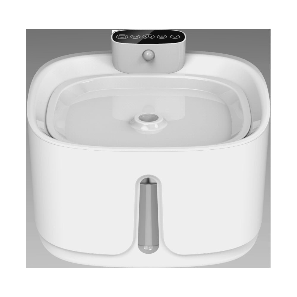 KFX-0857789 Wireless Stainless Steel Smart Pet Water Fountain for Dogs and Cats, 4000 mAh Battery