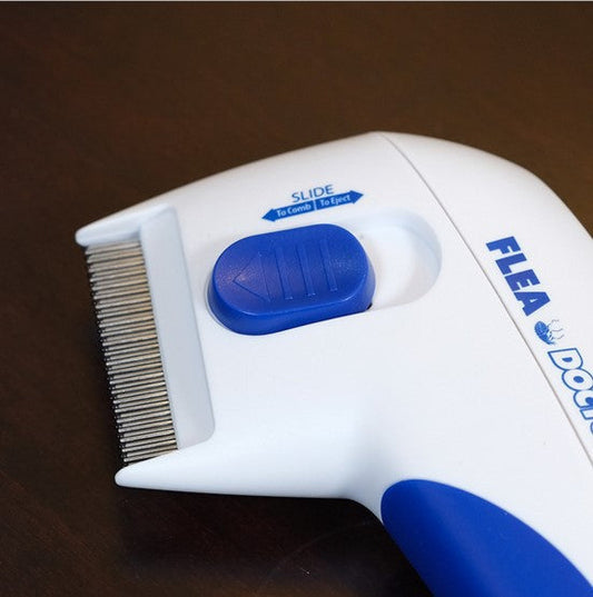 KFX-0858557 Electric Flea and Tick Pet Comb for Safe and Effective Pest Removal