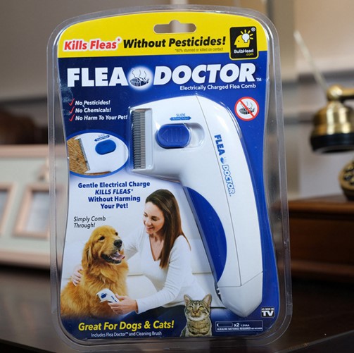 KFX-0858557 Electric Flea and Tick Pet Comb for Safe and Effective Pest Removal