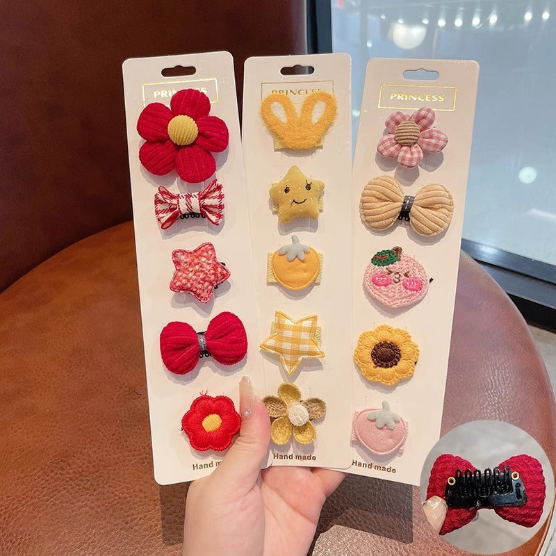 KFX-0858813 Mini Dog Hairpins Set in Various Colors – Available in 5, 10, 15, or 20 Pieces