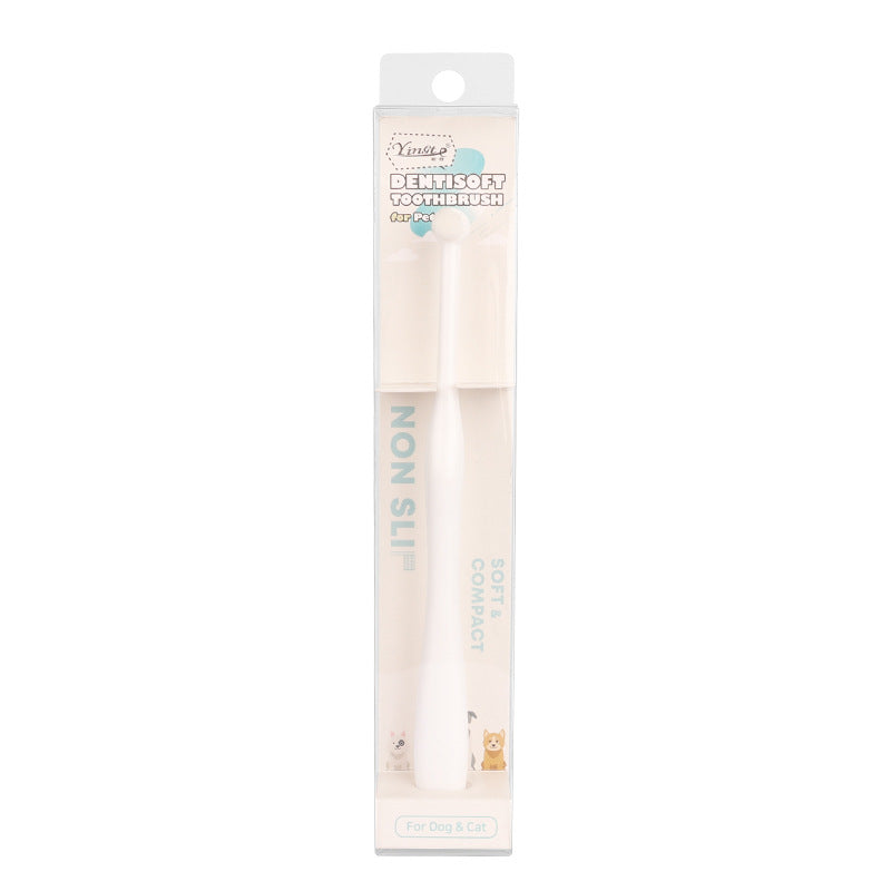 KFX-0864317 Pet Toothbrush Set with Finger Brush and Toothpaste in Various Colors