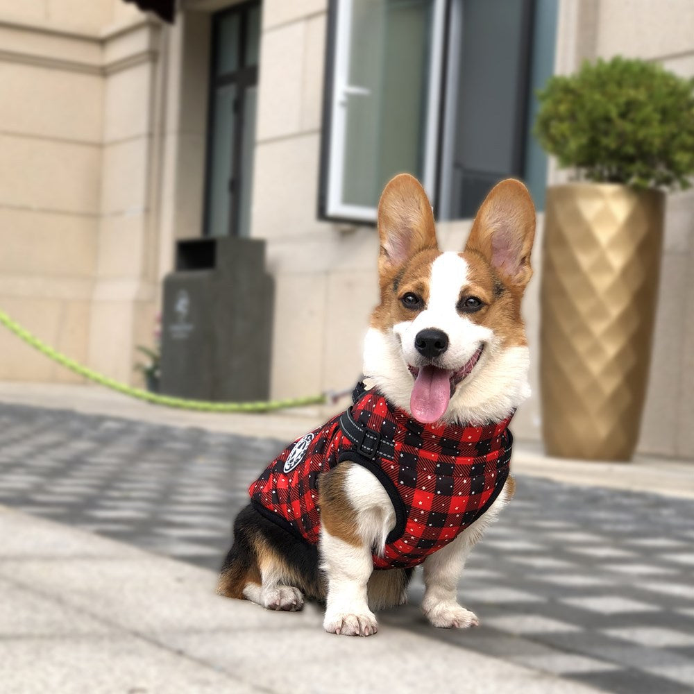 KFX-0866877 Waterproof Reflective Winter Pet Coat with Chest and Back Coverage - Available in Multiple Sizes and Styles