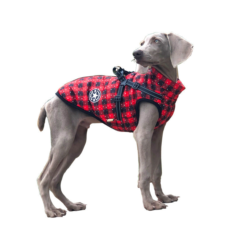 KFX-0866877 Waterproof Reflective Winter Pet Coat with Chest and Back Coverage - Available in Multiple Sizes and Styles