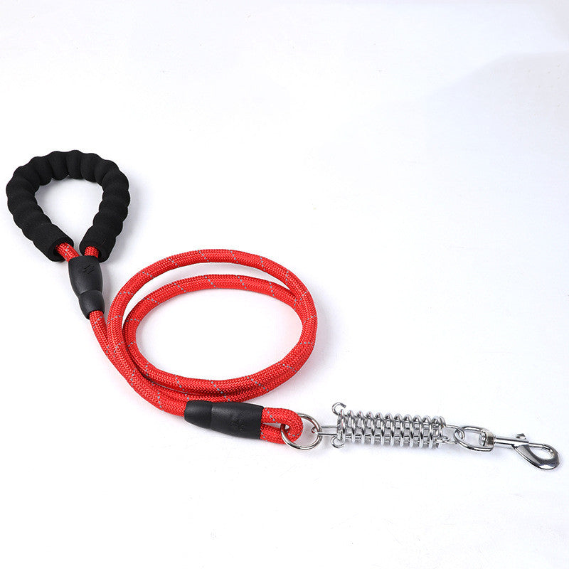 KFX-0868285 Reflective EVA Foam Handle Dog Leash - Strong Durable Nylon Round Rope for Safe Outdoor Use