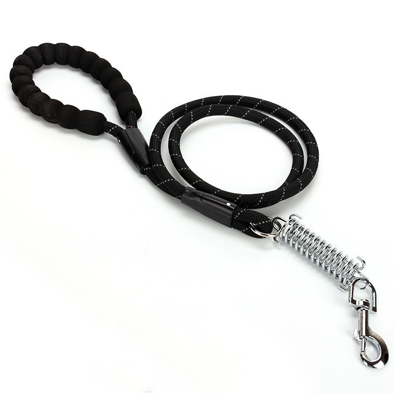 KFX-0868285 Reflective EVA Foam Handle Dog Leash - Strong Durable Nylon Round Rope for Safe Outdoor Use