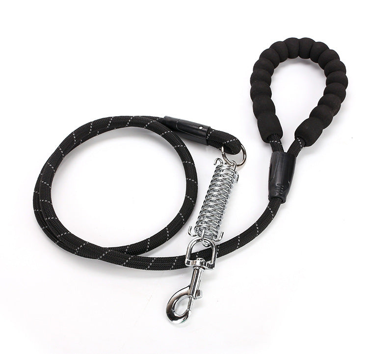 KFX-0868285 Reflective EVA Foam Handle Dog Leash - Strong Durable Nylon Round Rope for Safe Outdoor Use