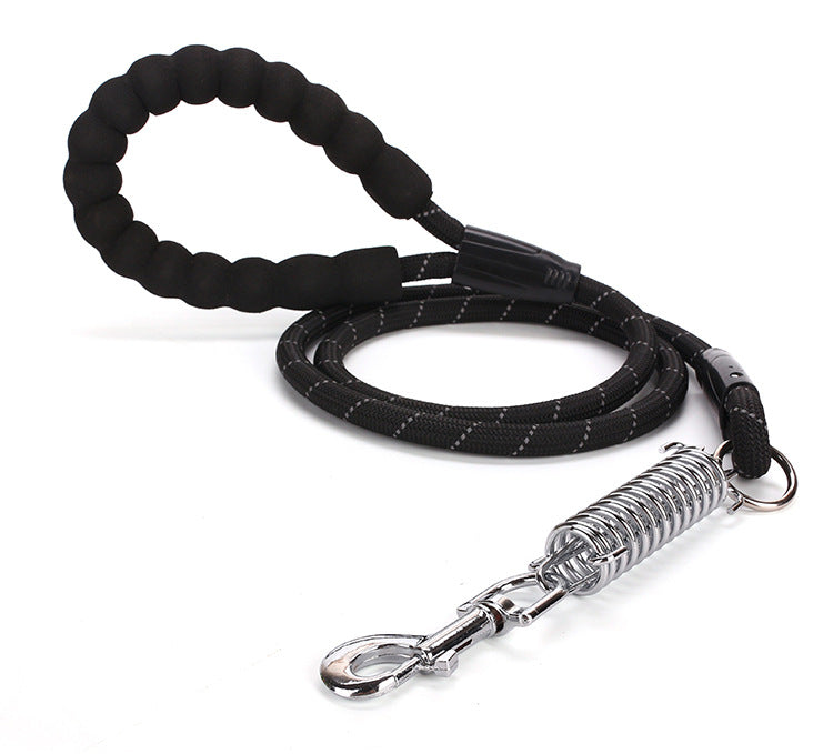KFX-0868285 Reflective EVA Foam Handle Dog Leash - Strong Durable Nylon Round Rope for Safe Outdoor Use