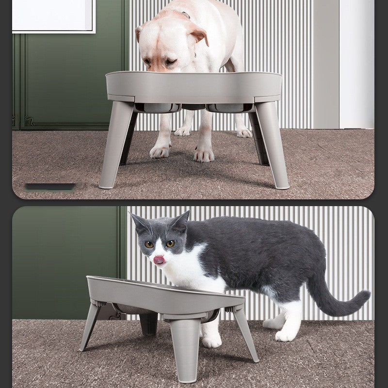 KFX-0868669 Cervical Support Leak-Proof Double Bowl for Cats and Dogs - Available in Multiple Sizes