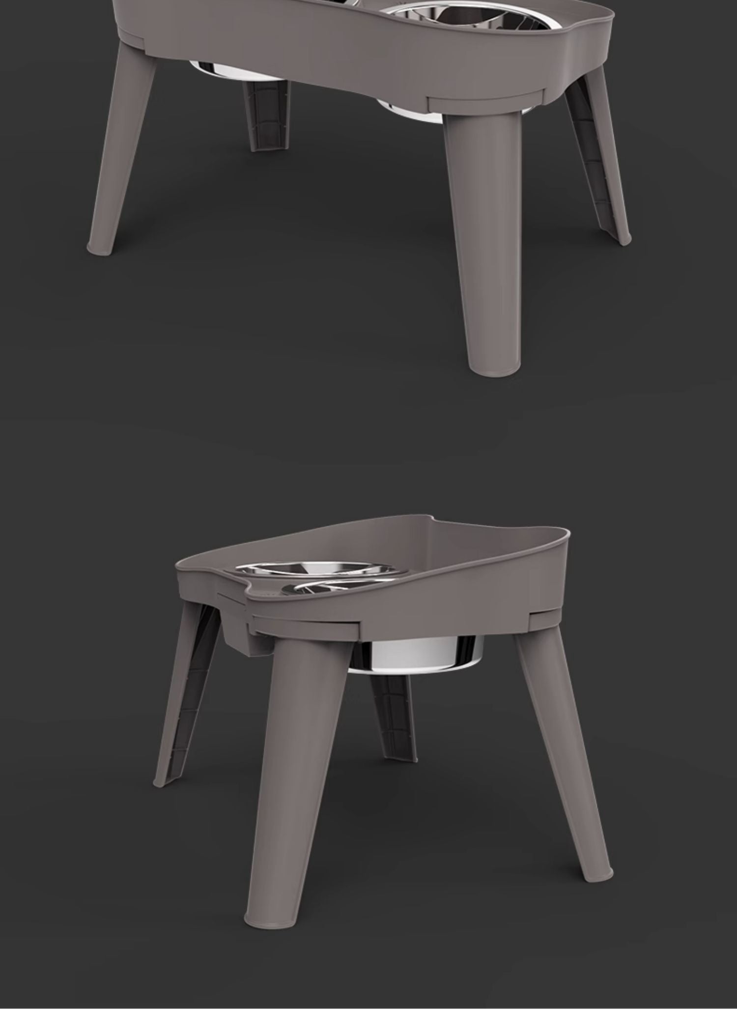KFX-0868669 Cervical Support Leak-Proof Double Bowl for Cats and Dogs - Available in Multiple Sizes