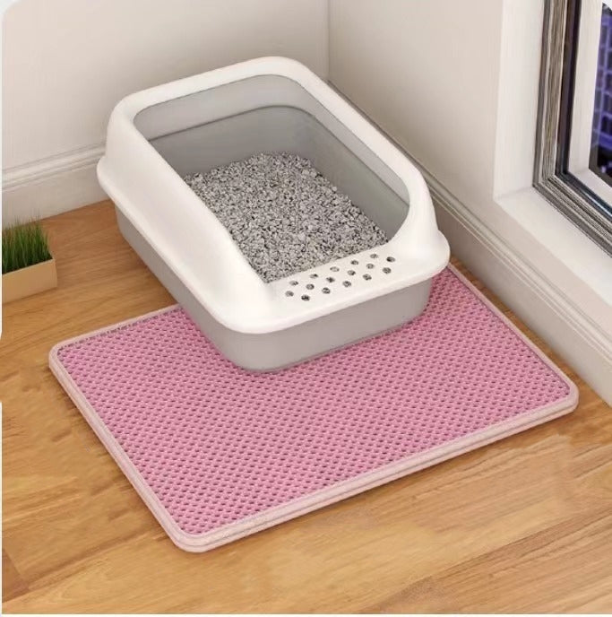 KFX-0870333 Double Layer Cat Litter Mat with Anti-Tracking Design in Multiple Colors