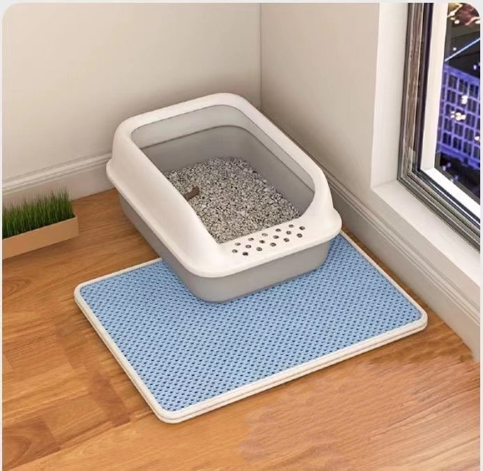 KFX-0870333 Double Layer Cat Litter Mat with Anti-Tracking Design in Multiple Colors