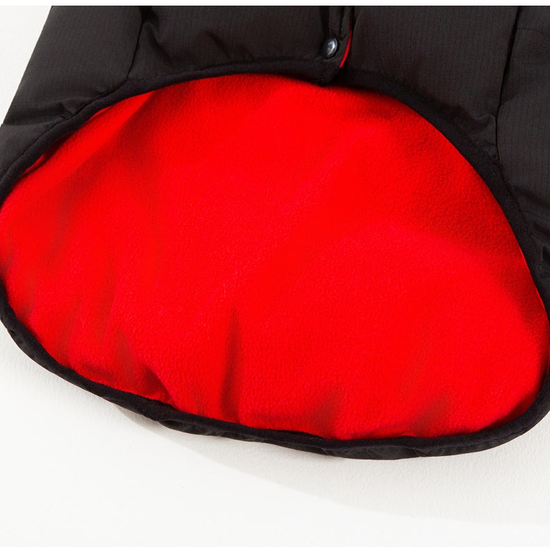 KFX-0873021 Warm Cotton-Padded Vest for Large Dogs with Pocket and Zipper Closure
