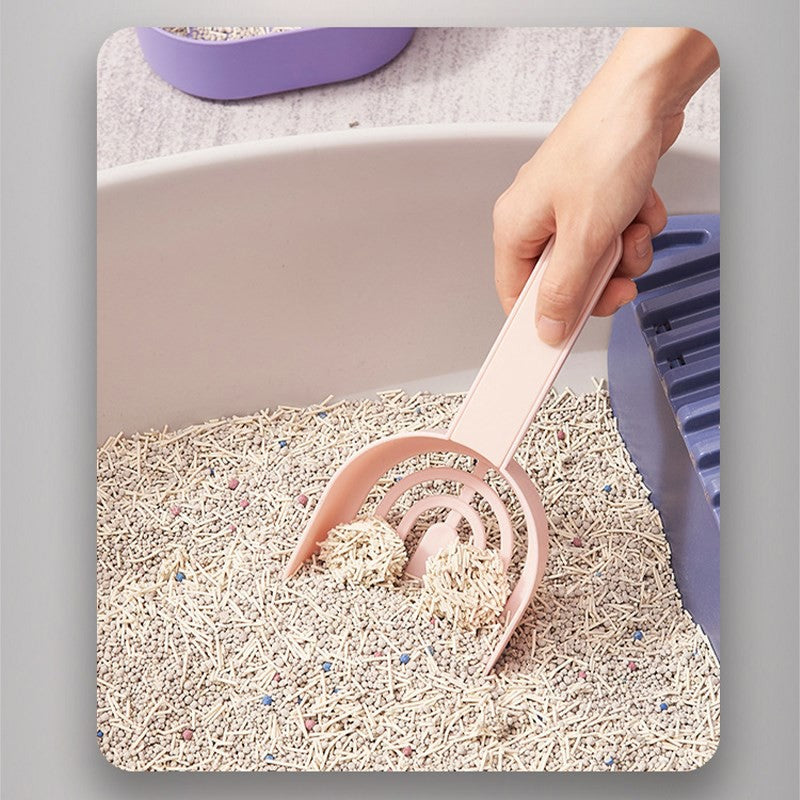 KFX-0875837 Self-Cleaning Cat Litter Shovel - Durable Lightweight ABS Scoop for All Cat Breeds