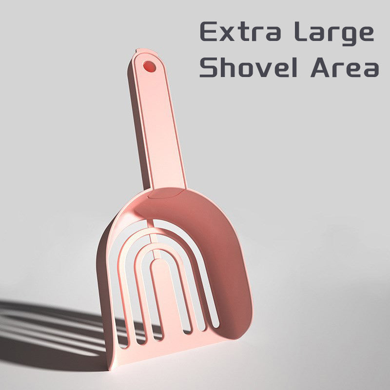 KFX-0875837 Self-Cleaning Cat Litter Shovel - Durable Lightweight ABS Scoop for All Cat Breeds