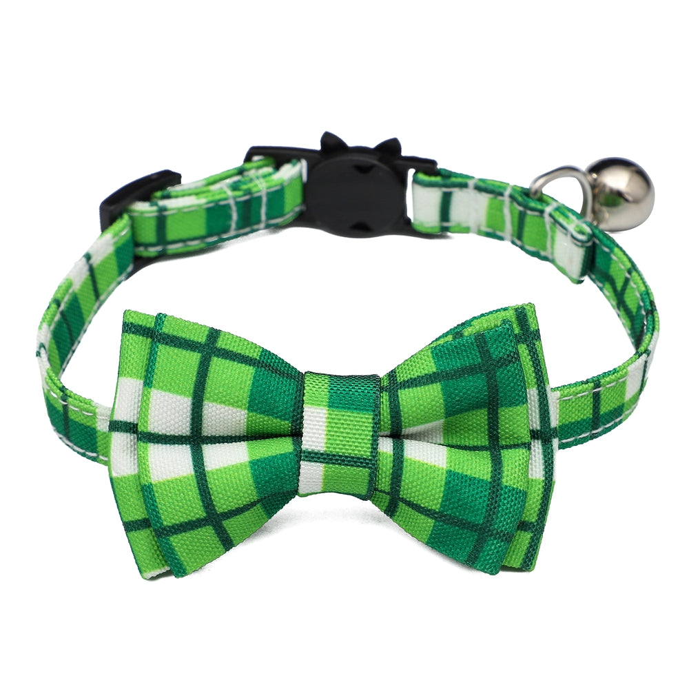 KFX-0876221 Plaid Bow Cat Collar for All Seasons – Stylish and Comfortable Options