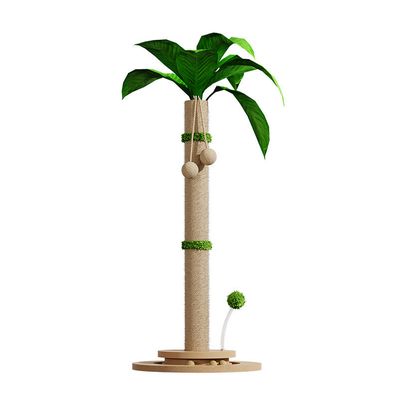 KFX-0884797 Durable Vertical Cat Climbing Frame with Hemp Rope and Simple Design