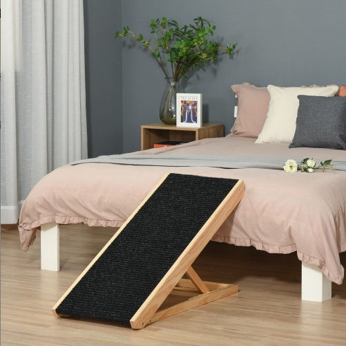 KFX-0885437 Height-Adjustable Foldable Pet Ramp for Easy Access for Dogs, Cats, and Rabbits