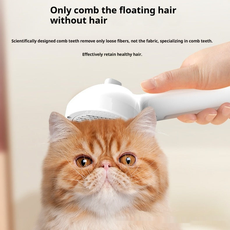 KFX-0885565 Needle Spray Detangling Comb for Pets - Stainless Steel Grooming Tool with Plastic Handle