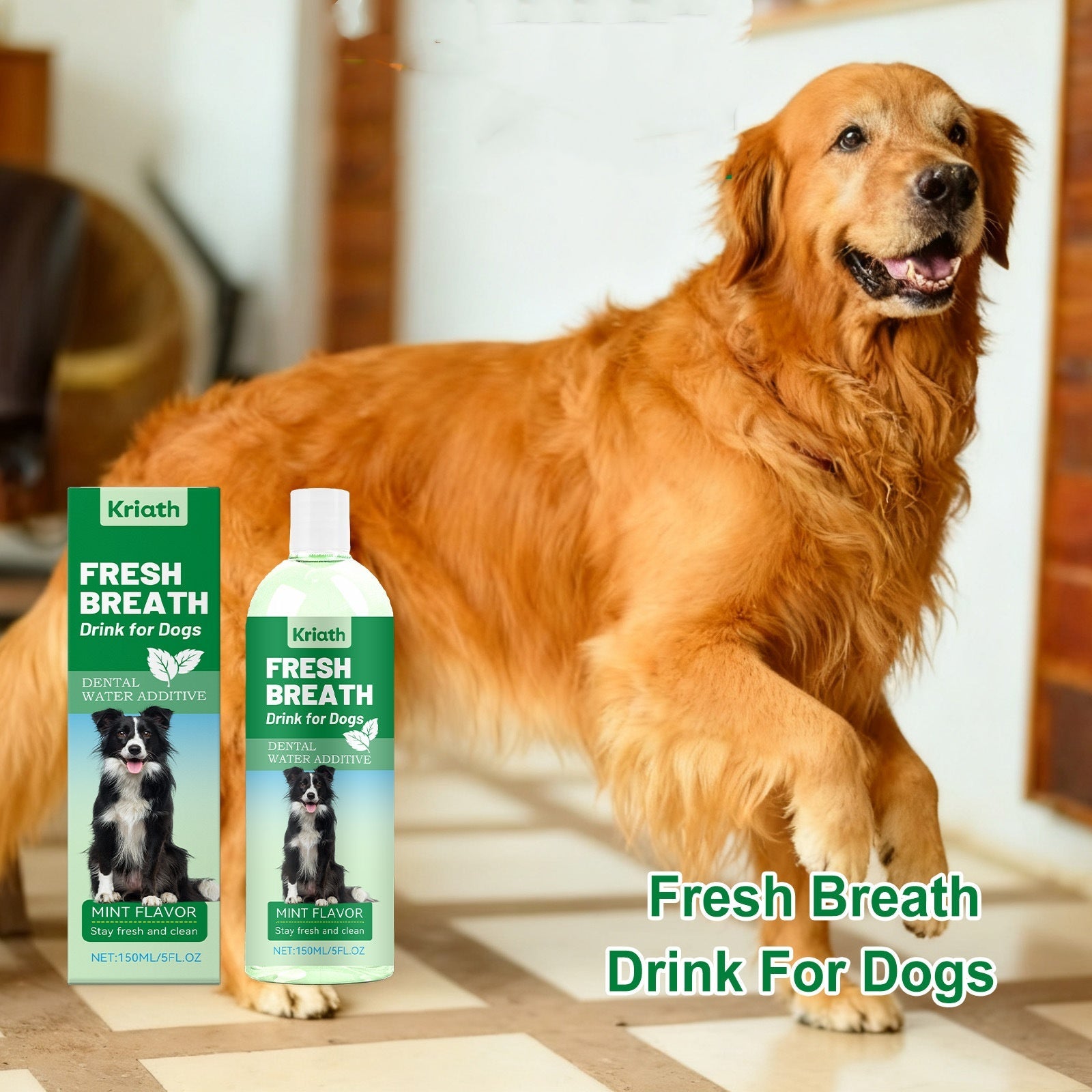 KFX-0887613 Dog Breath-Freshening Drinking Water with Glycerin and Citric Acid