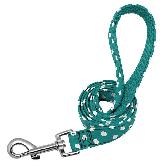 KFX-0887741 Reflective Nylon Braided Dog Leash for Medium-Sized Dogs - 1.5m Length in Multiple Colors