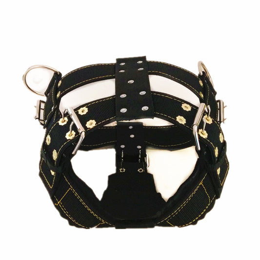 KFX-0889021 French Style Suspender Dress with Double Buckle Straps for Dogs, Slim Fit Design