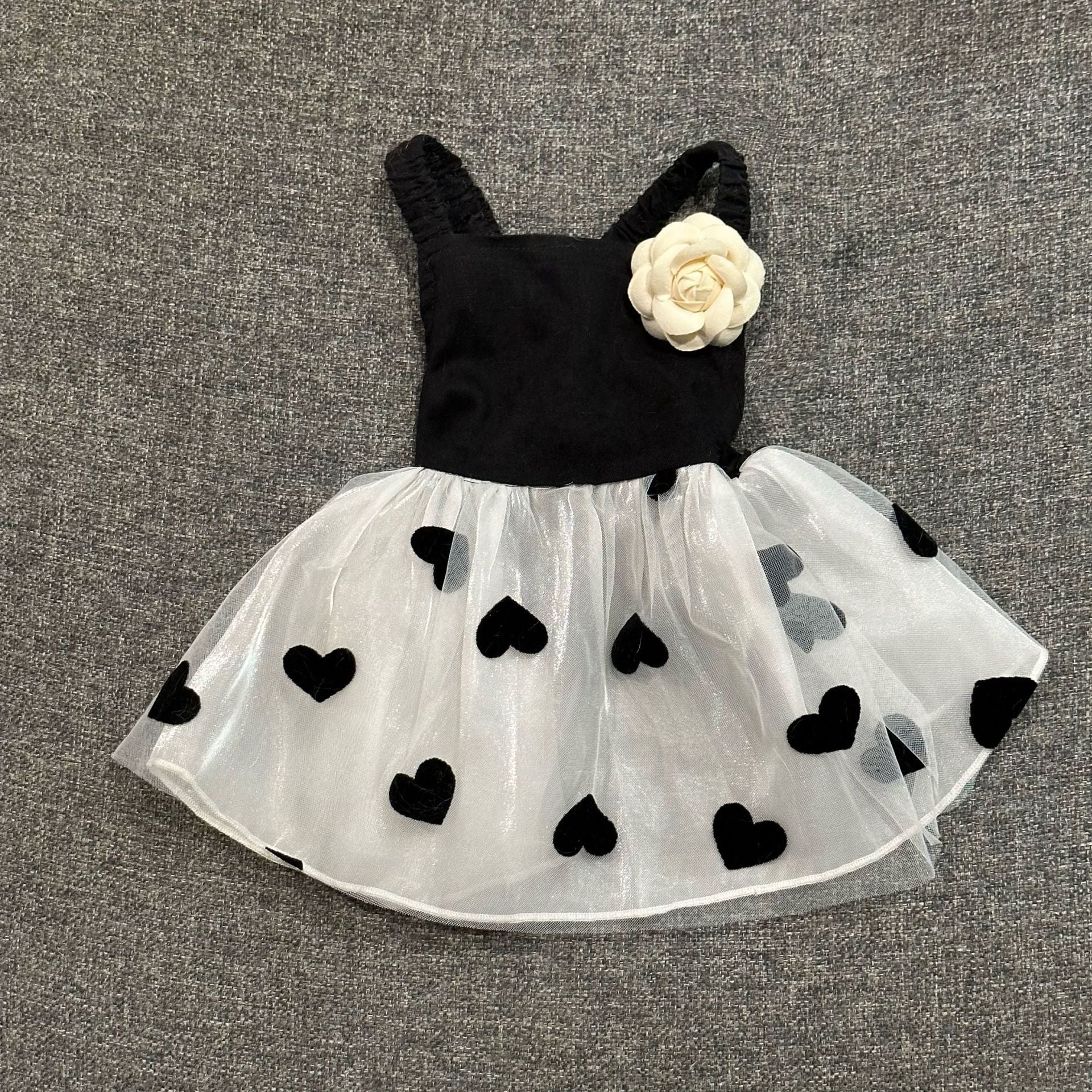 KFX-0890301 Casual Black Printed Skirt for Dogs in Multiple Sizes