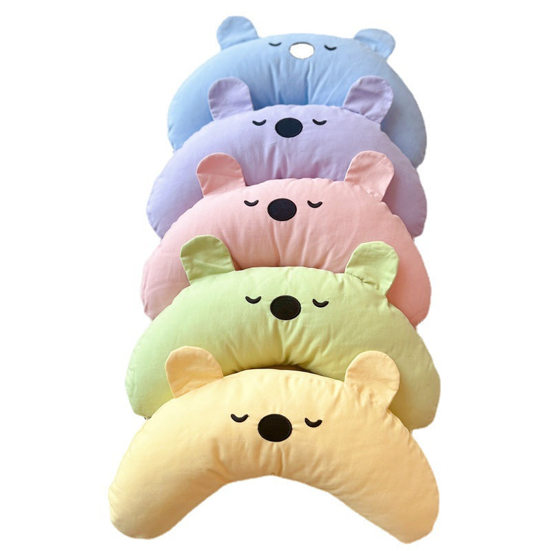 KFX-0896317 Cervical Support Pillow for Pets - Soft Cloth in Dream Purple, Matcha Green, Cute Pink, and More