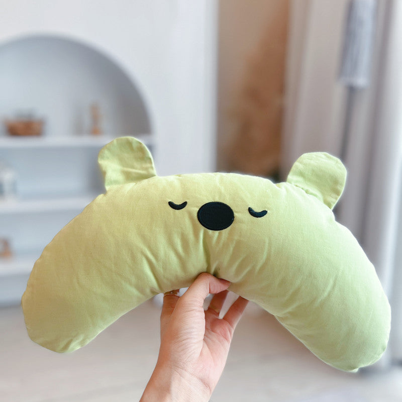 KFX-0896317 Cervical Support Pillow for Pets - Soft Cloth in Dream Purple, Matcha Green, Cute Pink, and More