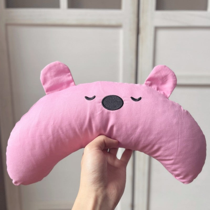 KFX-0896317 Cervical Support Pillow for Pets - Soft Cloth in Dream Purple, Matcha Green, Cute Pink, and More