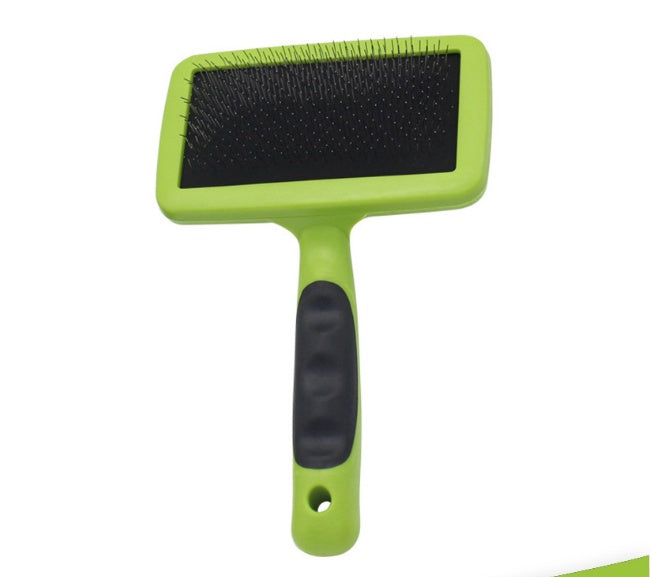 KFX-0897085 Pet Grooming Set with Rake Comb, Needle Comb, and Bath Gloves for Floating Hair Removal