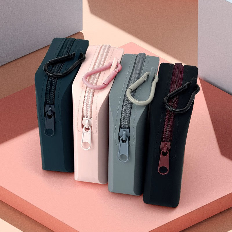 KFX-0903485 Outdoor Portable Silicone Dog Food Storage Bag - Handbag Style, Food-Grade Silicone, 4 Colors Available