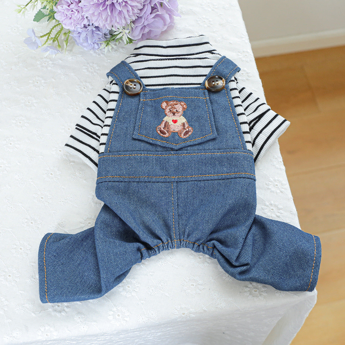 KFX-0905661 Cute Bear Bubble Overalls for Dogs - Various Sizes Available