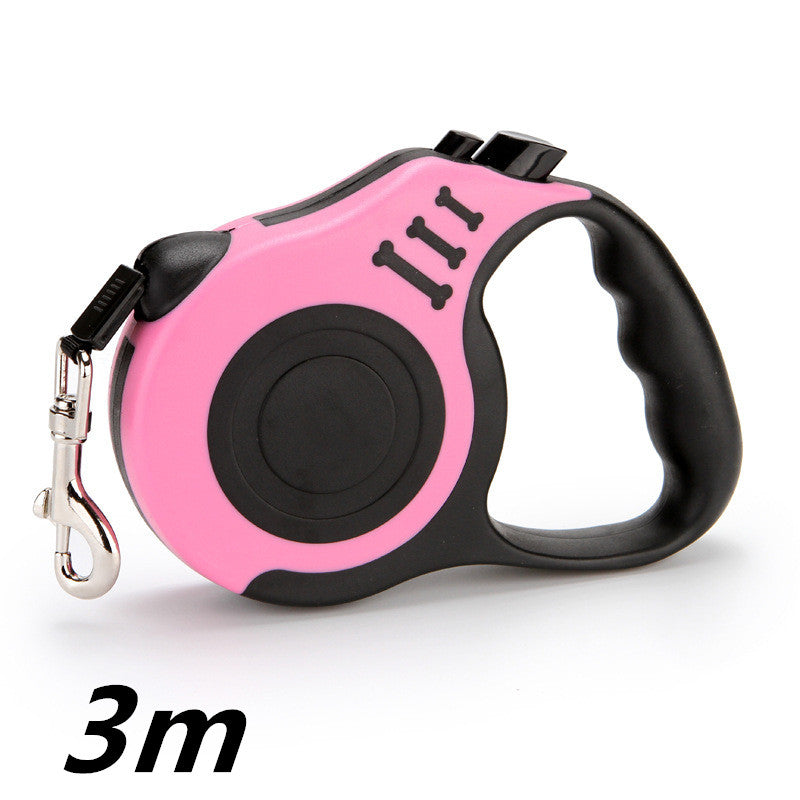KFX-0906813 Automatic Telescopic Pet Leash with One-Handed Braking System, Eco-Friendly Materials, 3m & 5m Options