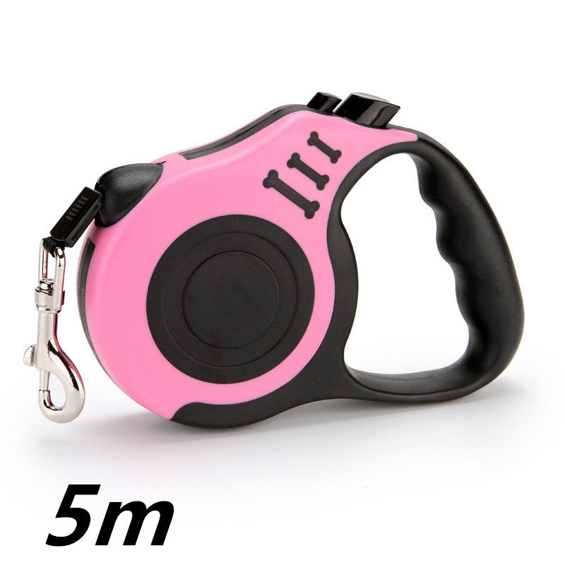 KFX-0906813 Automatic Telescopic Pet Leash with One-Handed Braking System, Eco-Friendly Materials, 3m & 5m Options