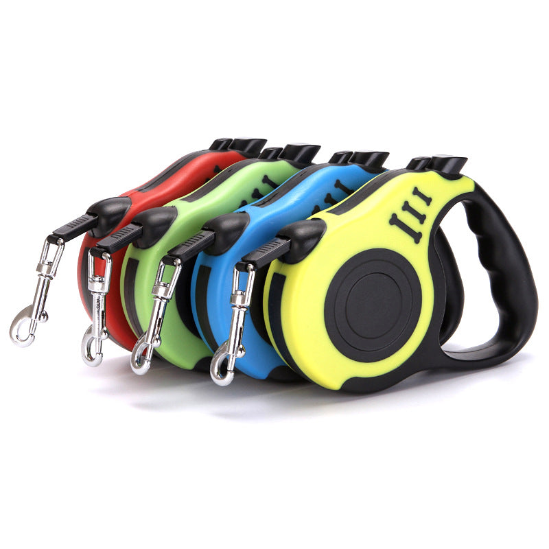 KFX-0906813 Automatic Telescopic Pet Leash with One-Handed Braking System, Eco-Friendly Materials, 3m & 5m Options