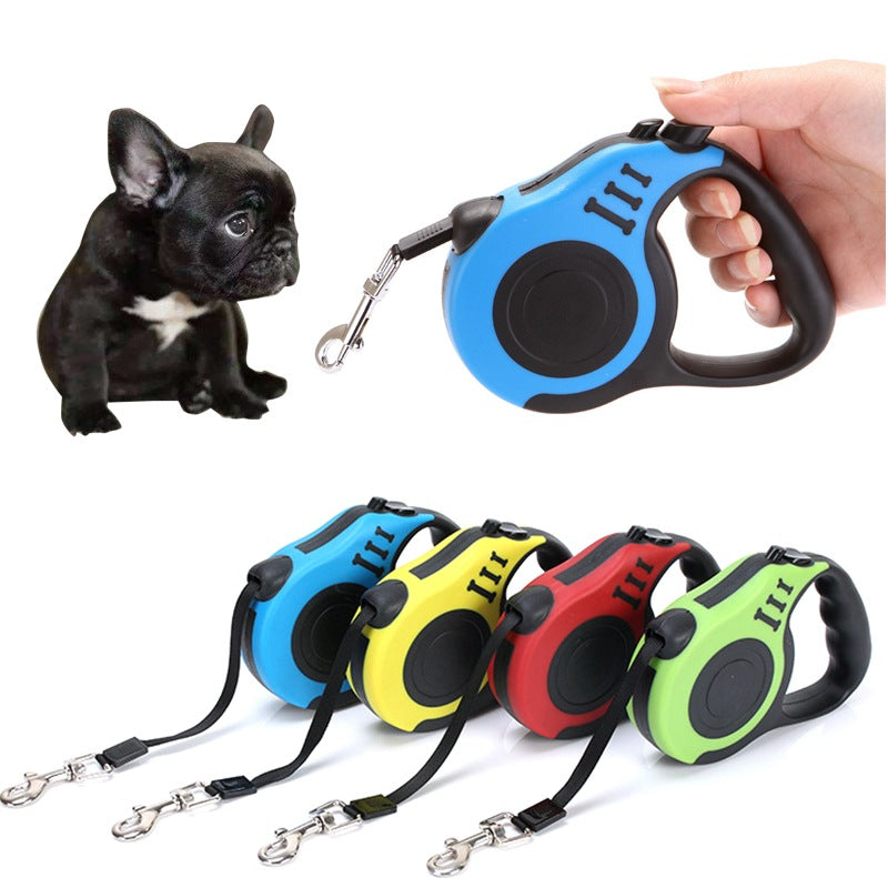 KFX-0906813 Automatic Telescopic Pet Leash with One-Handed Braking System, Eco-Friendly Materials, 3m & 5m Options