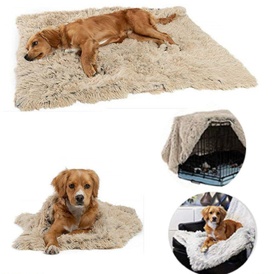 KFX-0908861 Soft Plush Pet Blanket for Dogs and Cats - Warm, Comfortable, Easy to Clean