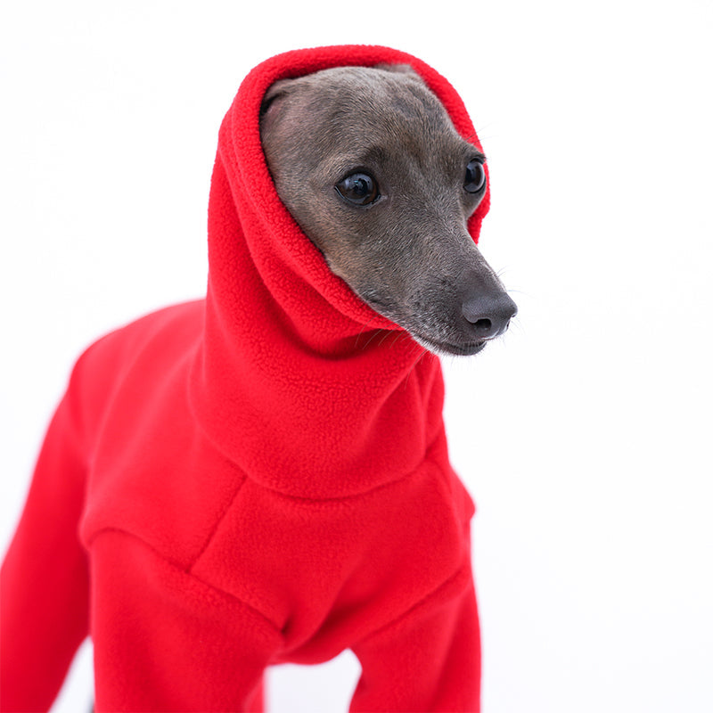 KFX-0909373 Cozy Red Lamb Wool Dog Fashion Clothes for All Sizes