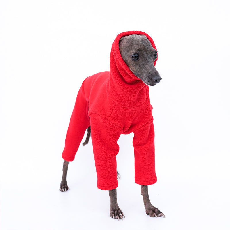 KFX-0909373 Cozy Red Lamb Wool Dog Fashion Clothes for All Sizes