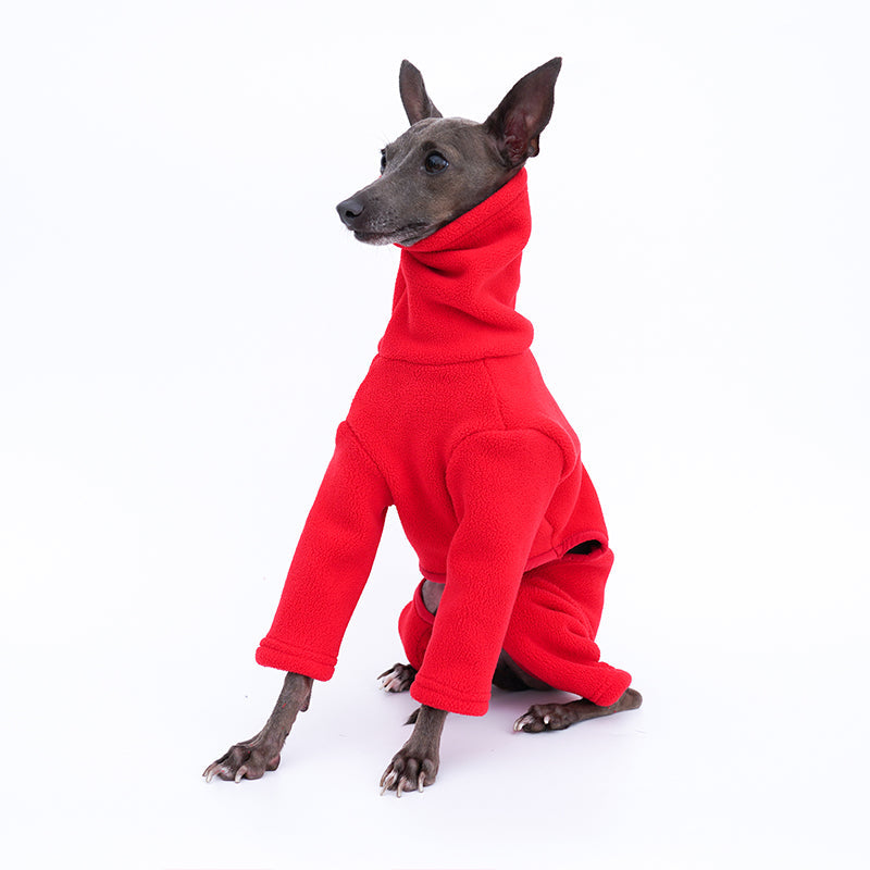 KFX-0909373 Cozy Red Lamb Wool Dog Fashion Clothes for All Sizes