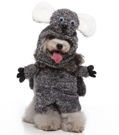 KFX-0911165 Funny Cartoon Dog Costume with Hat and Cloak for Halloween and Holiday Dress-Up