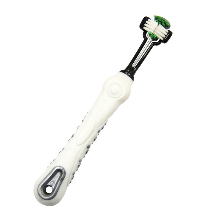 KFX-0914621 Three-Sided Pet Toothbrush for Effective Tartar Removal and Gum Care
