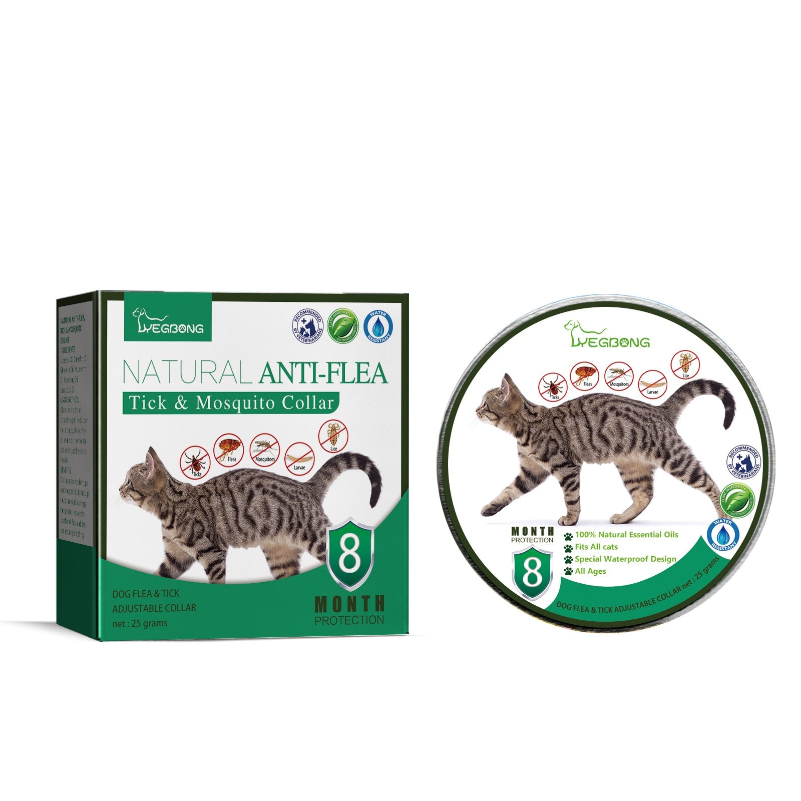 KFX-0914749 Adjustable Pet Insect-Proof Collar with Natural Essential Oils