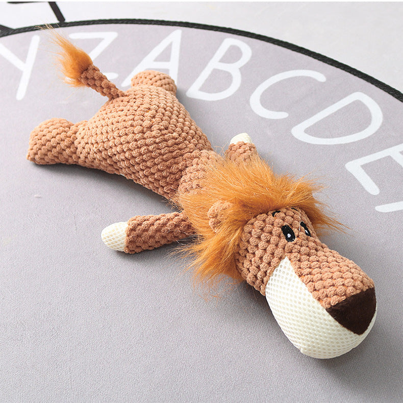 KFX-0915389 Plush Cartoon Puppy Dog Toy for Small Dogs - Chew, Squeak, and Cuddle Companion