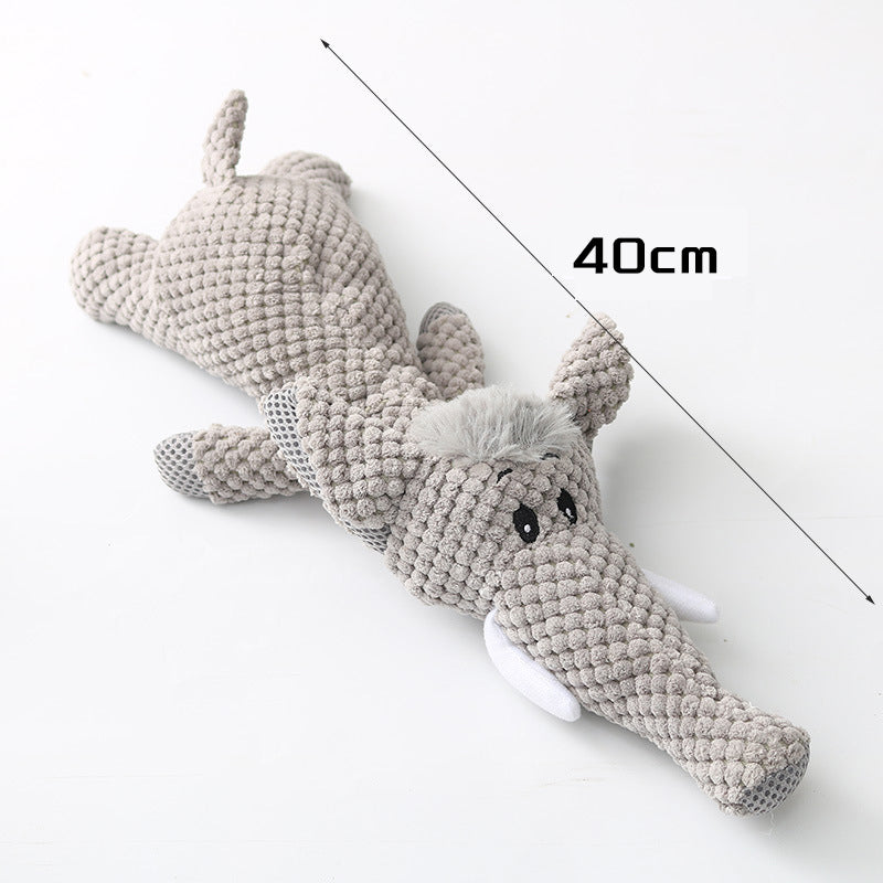 KFX-0915389 Plush Cartoon Puppy Dog Toy for Small Dogs - Chew, Squeak, and Cuddle Companion