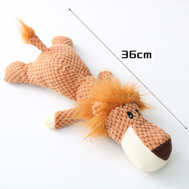 KFX-0915389 Plush Cartoon Puppy Dog Toy for Small Dogs - Chew, Squeak, and Cuddle Companion