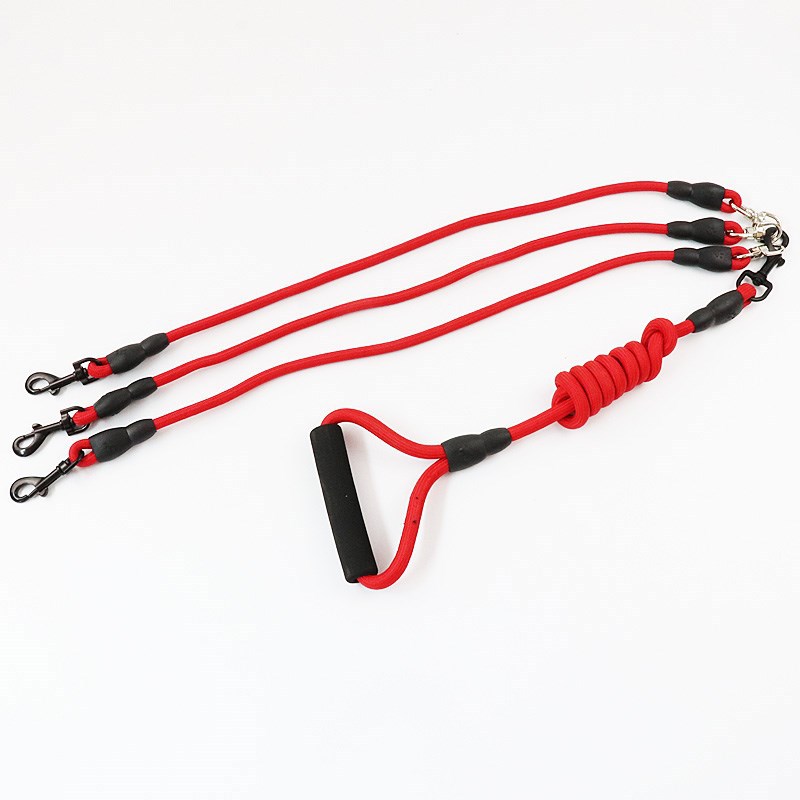 KFX-0916541 Triple Dog Leash for All Sizes - Suitable for XS to L (Up to 60 kg)
