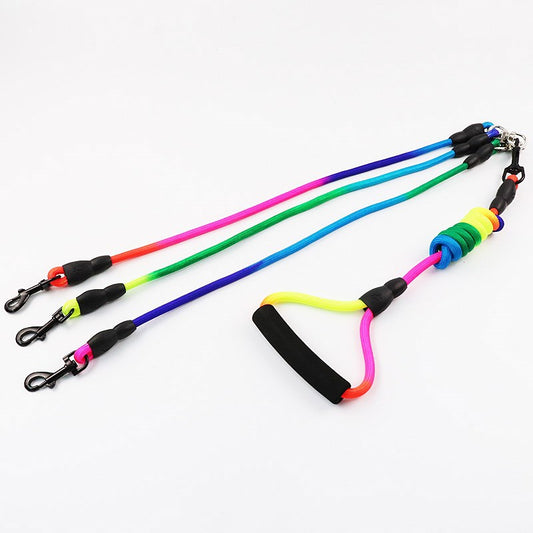 KFX-0916541 Triple Dog Leash for All Sizes - Suitable for XS to L (Up to 60 kg)